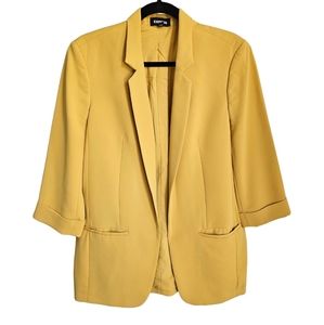Express Mustard Yellow Blazer L